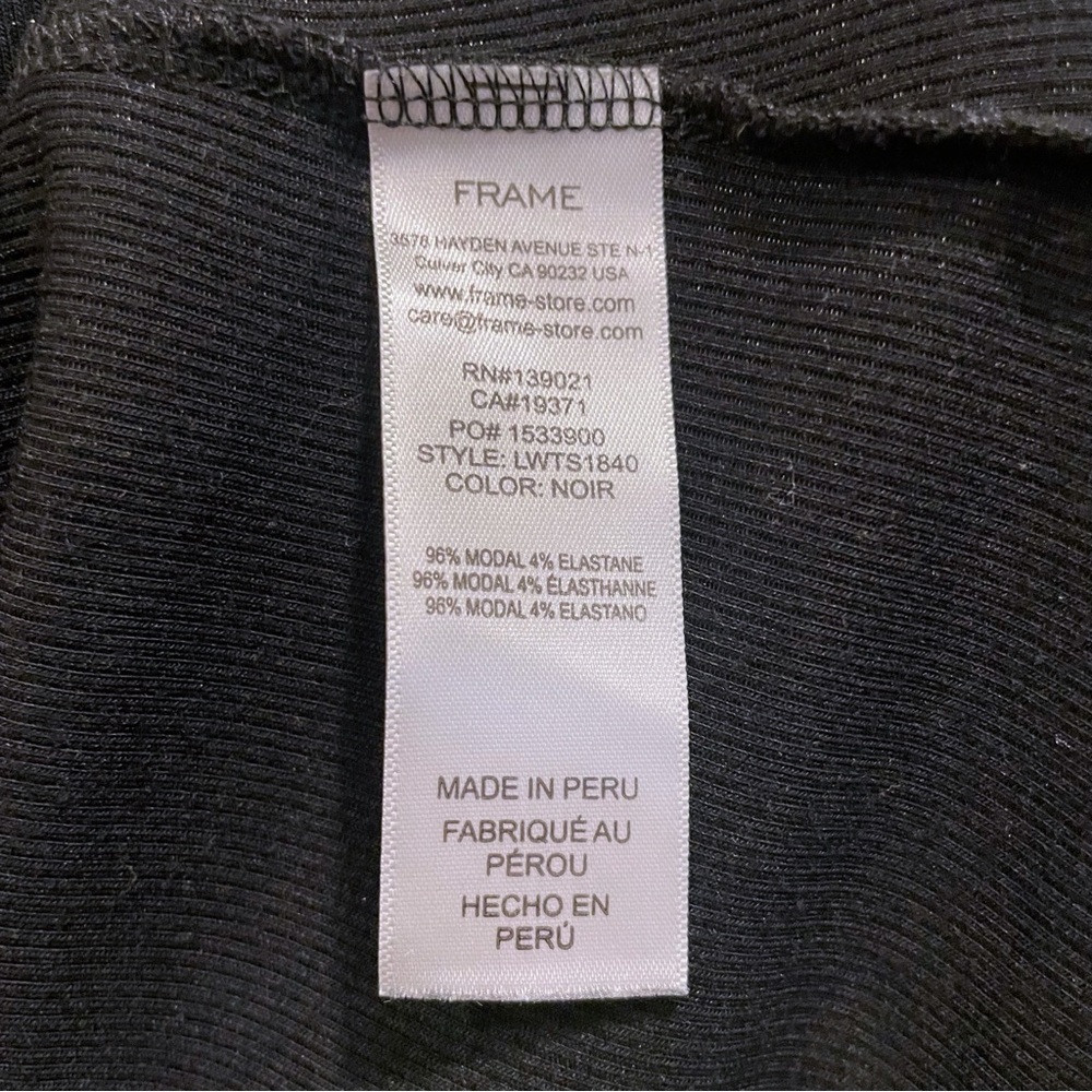 Frame Denim Rib Mock Neck Top - Picture 10 of 13